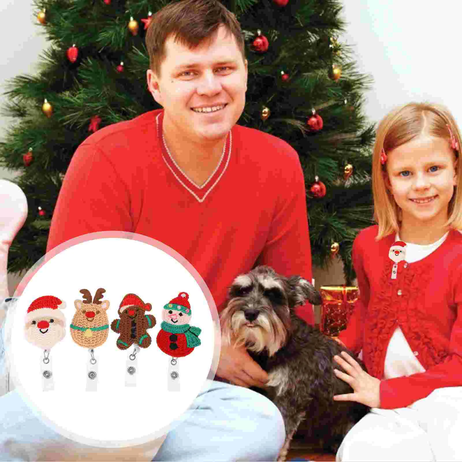 4Pcs Cartoon Pretty Christmas Badge Holder Christmas Badge Reels Retractable Badge Clips
4Pcs Cartoon Pretty Christmas Badge Holder Christmas Badge Reels Retractable Badge Clips