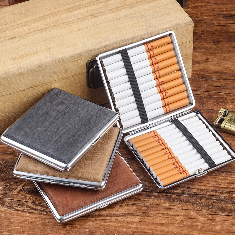 Metal Cigarette Box 20 Stickers Smoking Accessory Folio Cigarette Case Tobacco Pack Sleeve Pocket For Man Woman Gift Bussiness
Metal Cigarette Box 20 Stickers Smoking Accessory Folio Cigarette Case Tobacco Pack Sleeve Pocket For Man Woman Gift Bussiness