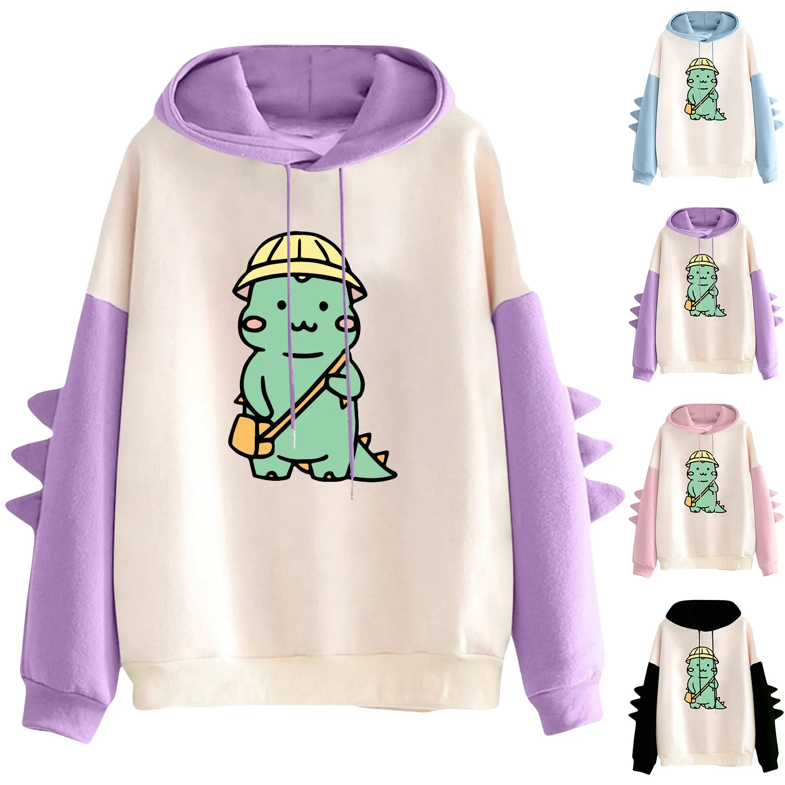 Clothes For Women Fashion Casual Hoodies Y2k Print Long Sleeve Kawaii Dinosaur Sweatshirt Winter Student Tops 후드집업 толстовка
Clothes For Women Fashion Casual Hoodies Y2k Print Long Sleeve Kawaii Dinosaur Sweatshirt Winter Student Tops 후드집업 толстовка