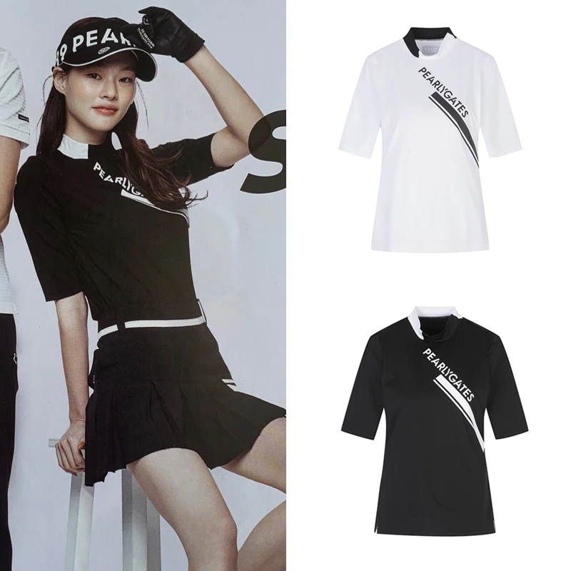 Summer White Slim Print Golf Clothing Outdoor Sports Quick Dry Tennis Women Short Sleeves Fashion Polo Shirt
Summer White Slim Print Golf Clothing Outdoor Sports Quick Dry Tennis Women Short Sleeves Fashion Polo Shirt