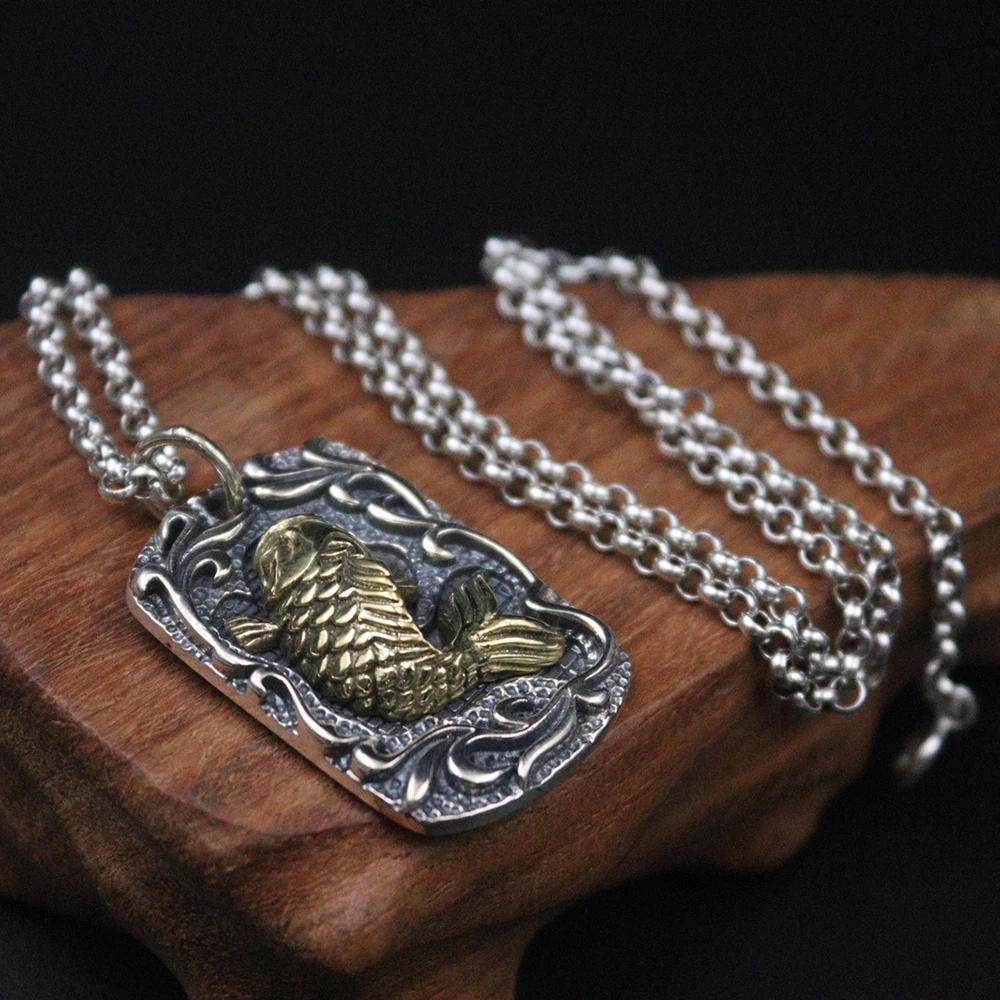 Прямоугольный кулон Lucky Fish из серебра 925 пробы с цепочкой длиной 4 мм, ожерелье для женщин и мужчин, подарок
Прямоугольный кулон Lucky Fish из серебра 925 пробы с цепочкой длиной 4 мм, ожерелье для женщин и мужчин, подарок