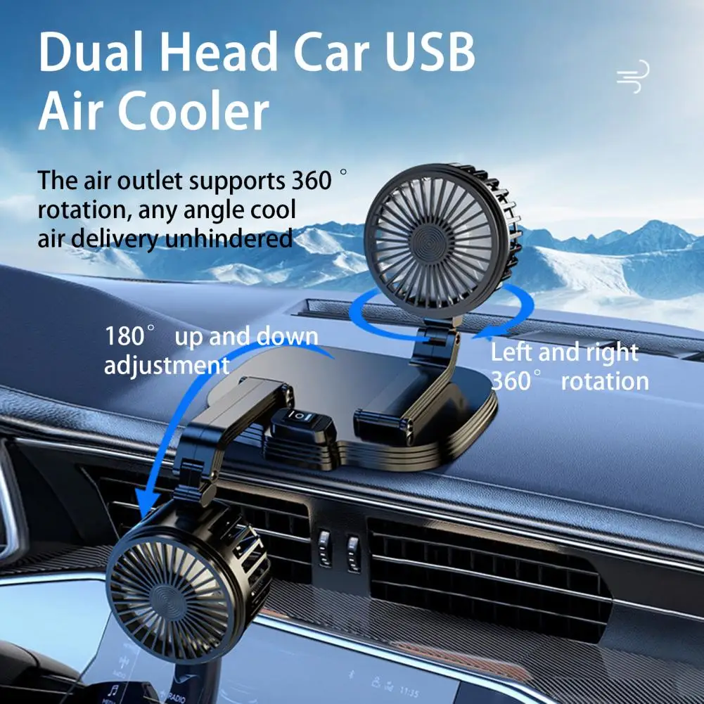 Dropshipping!Car Fan Two Gear Adjustable 360 Degree Rotation USB Interface Low Noise Dual Head Car USB Air Cooler Vehicle Suppli
Dropshipping!Car Fan Two Gear Adjustable 360 Degree Rotation USB Interface Low Noise Dual Head Car USB Air Cooler Vehicle Suppli