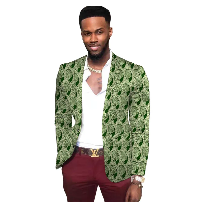 Men's African Blazers Nigerian Fashion Suit Jackets Dashiki Print Male Wedding Party Outfit Customized
Men's African Blazers Nigerian Fashion Suit Jackets Dashiki Print Male Wedding Party Outfit Customized