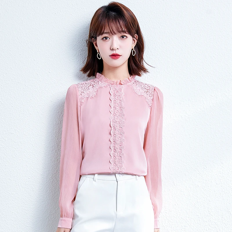 Chiffon Women's Blouse Summer Loose Fashion White Shirt Casual Long Sleeve Ruffled Top Female Elegant Clothing
Chiffon Women's Blouse Summer Loose Fashion White Shirt Casual Long Sleeve Ruffled Top Female Elegant Clothing