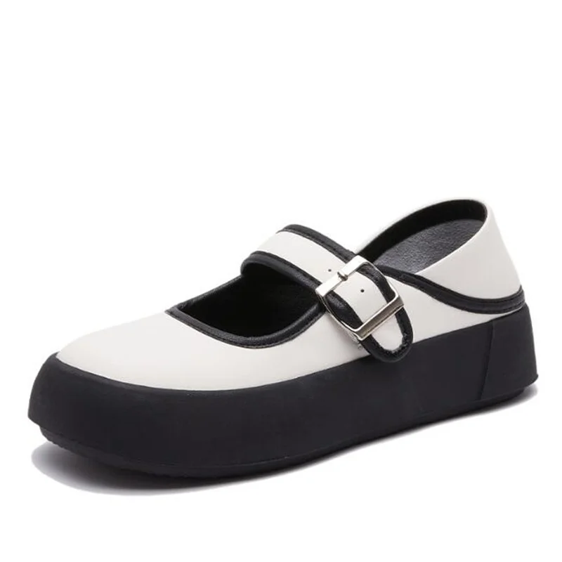 Autumn New Buckle Thick Bottom All-Match Loafers Women's Color Matching Student Casual Shoes Platform Ladies Flats
Autumn New Buckle Thick Bottom All-Match Loafers Women's Color Matching Student Casual Shoes Platform Ladies Flats