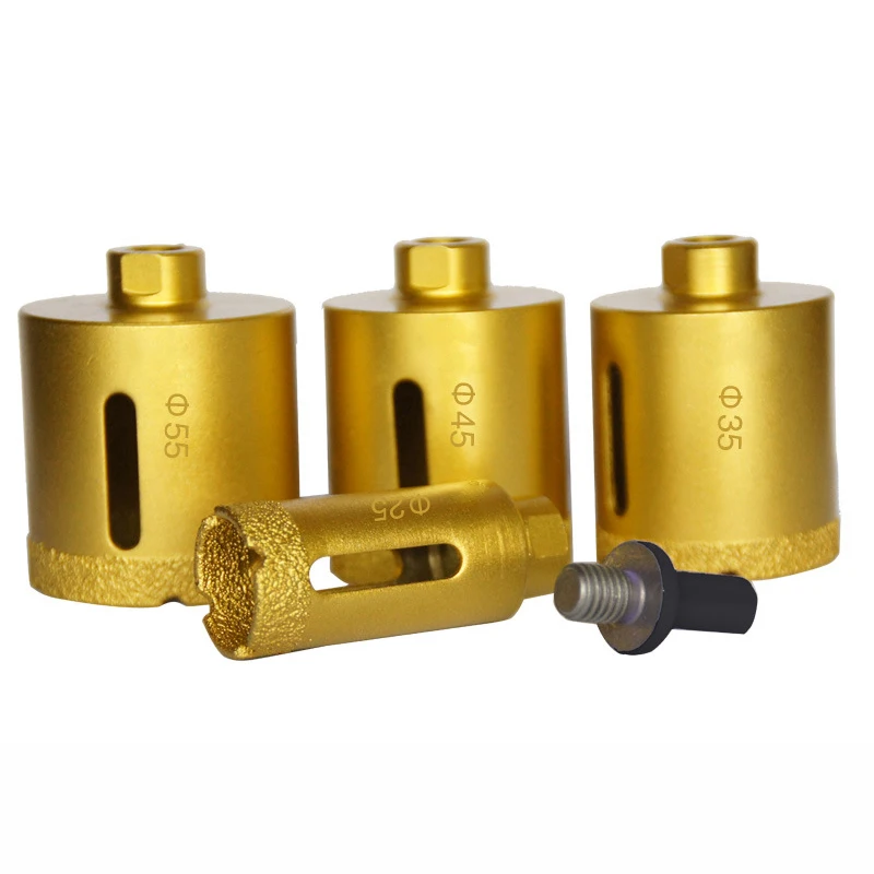 6mm-100mm M10 Thread Dry Vacuum Brazed Diamond Marble Drilling Core Bit Ceramic Tile Hole Saw Opener Granite Marble Drill Bits
6mm-100mm M10 Thread Dry Vacuum Brazed Diamond Marble Drilling Core Bit Ceramic Tile Hole Saw Opener Granite Marble Drill Bits