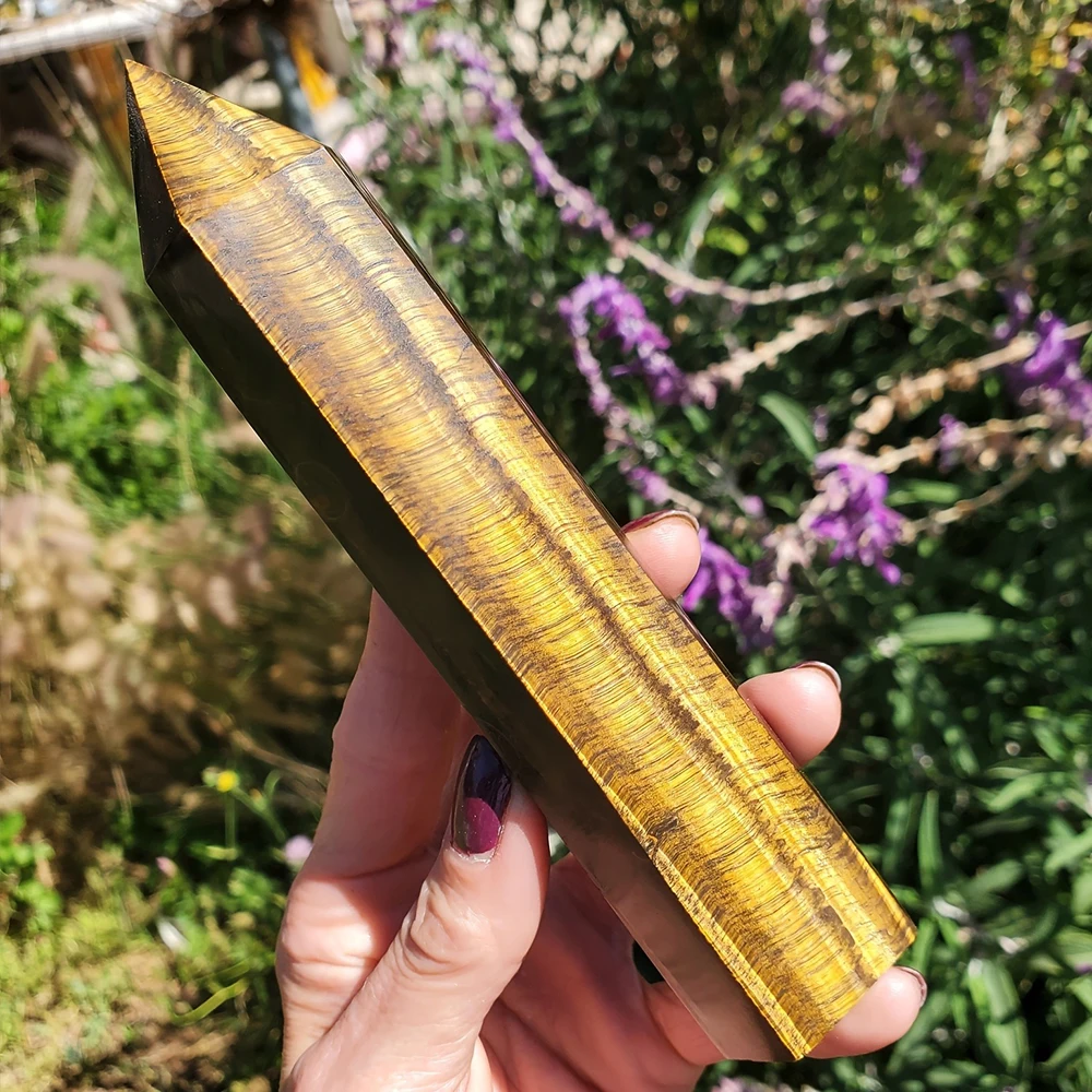 Тигровый глаз, палочка для медитации AierCrystal
Тигровый глаз, палочка для медитации AierCrystal