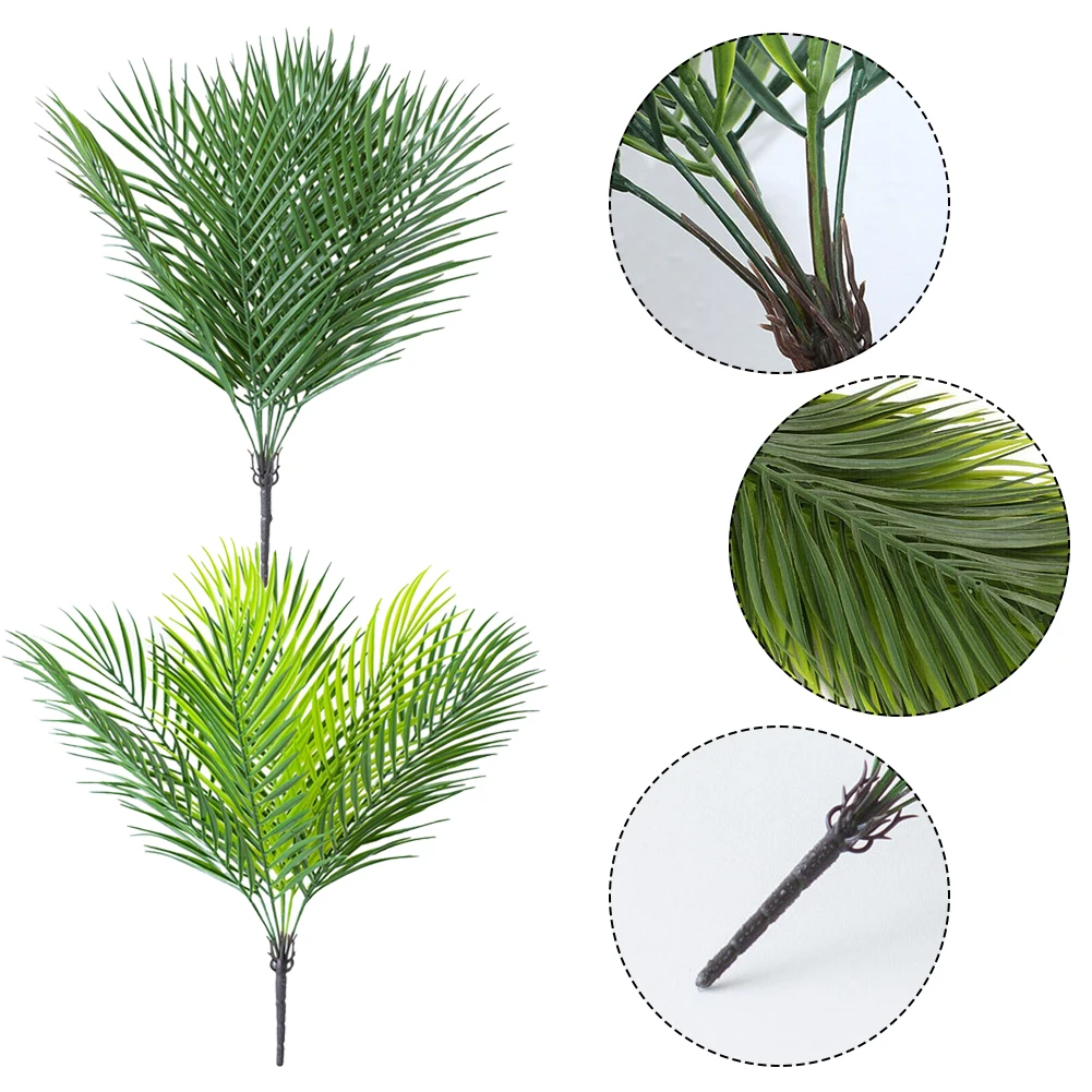 

1pcs Artificial Plant Vines 9 Heads Artificial Tropical Palm Leaves Tree Fake Plants Bedroom Decorations