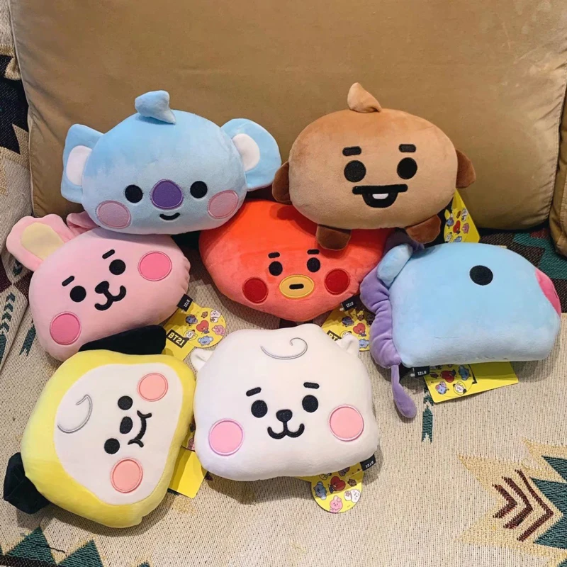 

Bt21 Plush Toys Decorative Pillows Korea Kpop Star Cartoon Stuffed Animal Tata Cooky Chimmy Mang Shooky Kawaii Birthday Gifts