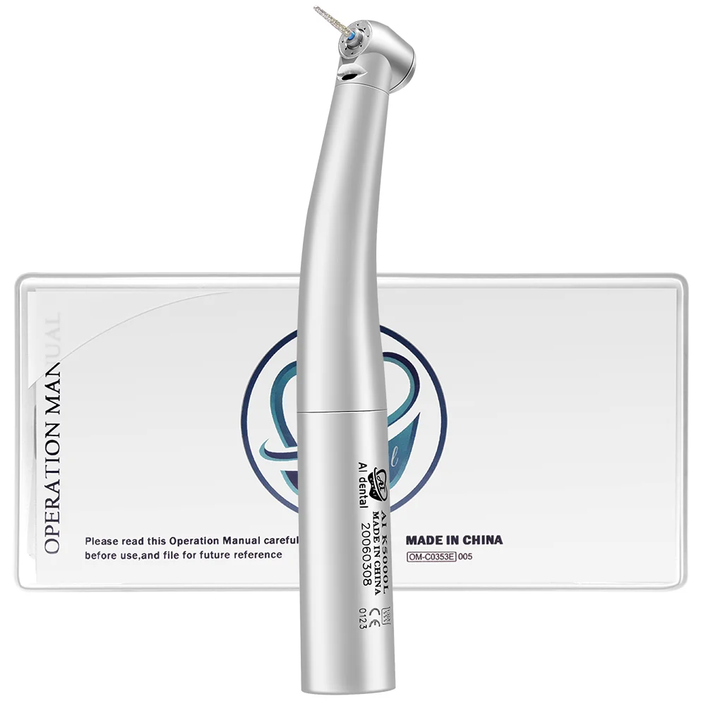 Dental Material Miniature Head Air Turbine Handpiece K5000L High Speed With Optic Fiber Quick Coupling Supply Clinic
Dental Material Miniature Head Air Turbine Handpiece K5000L High Speed With Optic Fiber Quick Coupling Supply Clinic