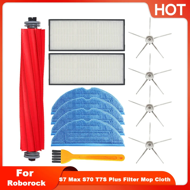 Filter Mop Cloth For Xiaomi Roborock S7 Max S70 T7S Plus Robot Vacuum Cleaner Accessories Main Side Brush Spare Parts
Filter Mop Cloth For Xiaomi Roborock S7 Max S70 T7S Plus Robot Vacuum Cleaner Accessories Main Side Brush Spare Parts