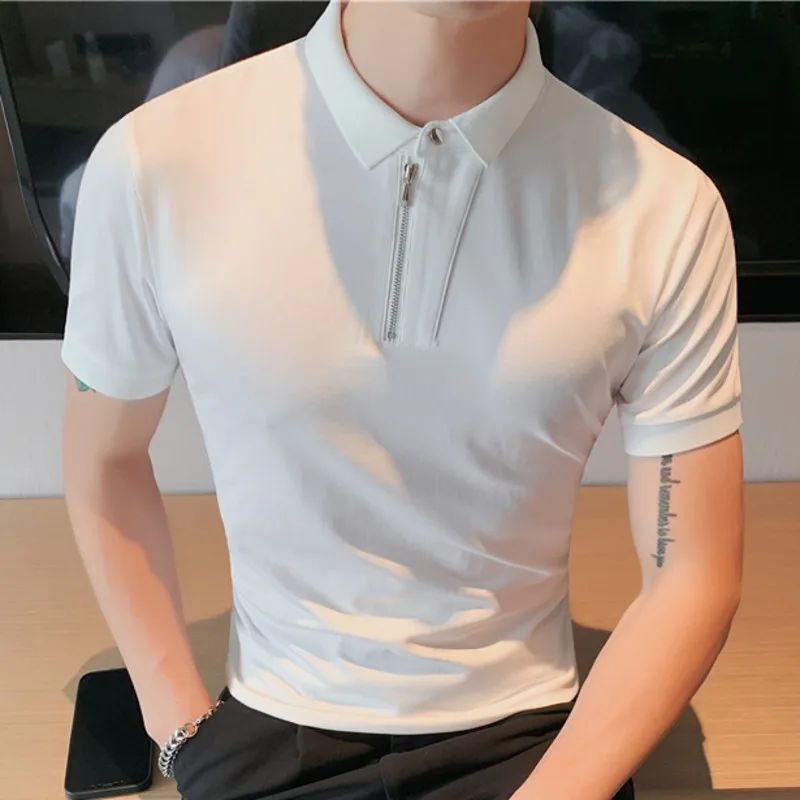 2022 New Short Sleeved Polo Men's Summer British Leisure Slim Fit Solid Color Versatile Camisa Polo Shirt Camiseta Verano Hombre
2022 New Short Sleeved Polo Men's Summer British Leisure Slim Fit Solid Color Versatile Camisa Polo Shirt Camiseta Verano Hombre