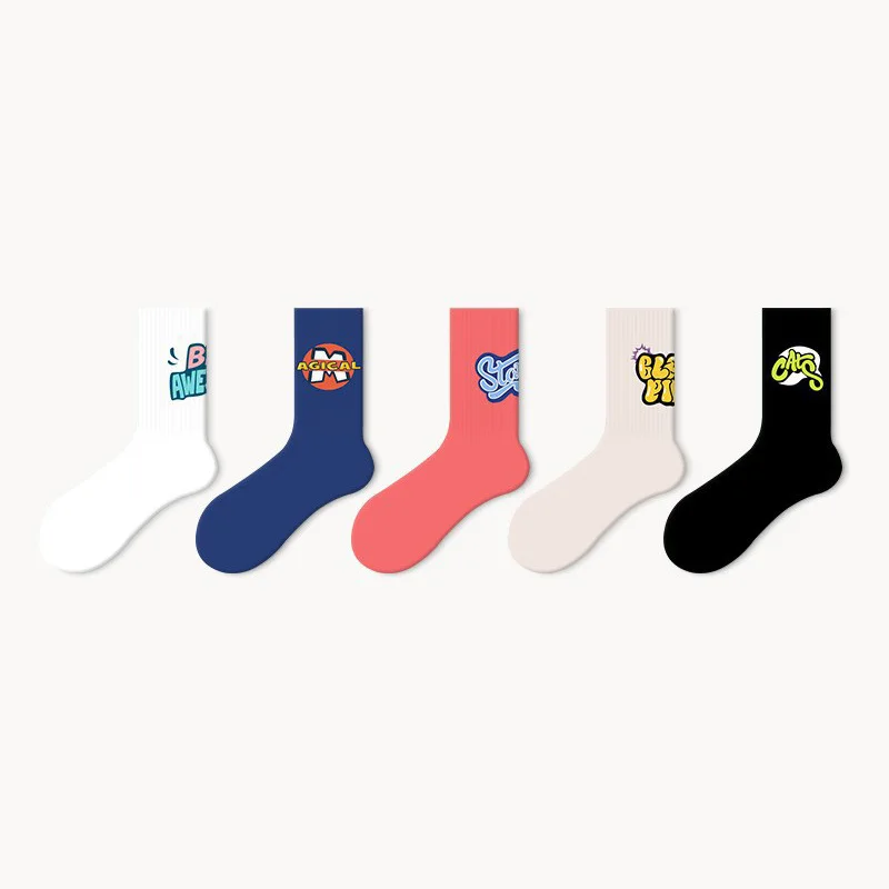 5 Pairs Kawaii Women Sports Socks for Girls Korean Style Candy Color Fine Combed Cotton Middle Tube Solid Winter Socks Crew Cut
5 Pairs Kawaii Women Sports Socks for Girls Korean Style Candy Color Fine Combed Cotton Middle Tube Solid Winter Socks Crew Cut