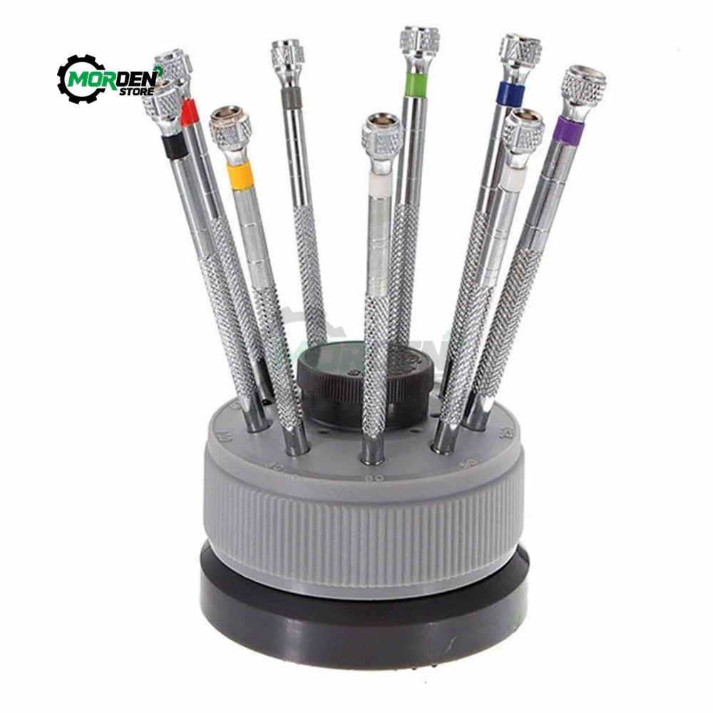 Stainless Steel Precision Screwdriver Set Watch Repair Tool Kit for Watchmaker 9pcs Watch Glasses Flat Blade Assort Hand Tool
Stainless Steel Precision Screwdriver Set Watch Repair Tool Kit for Watchmaker 9pcs Watch Glasses Flat Blade Assort Hand Tool