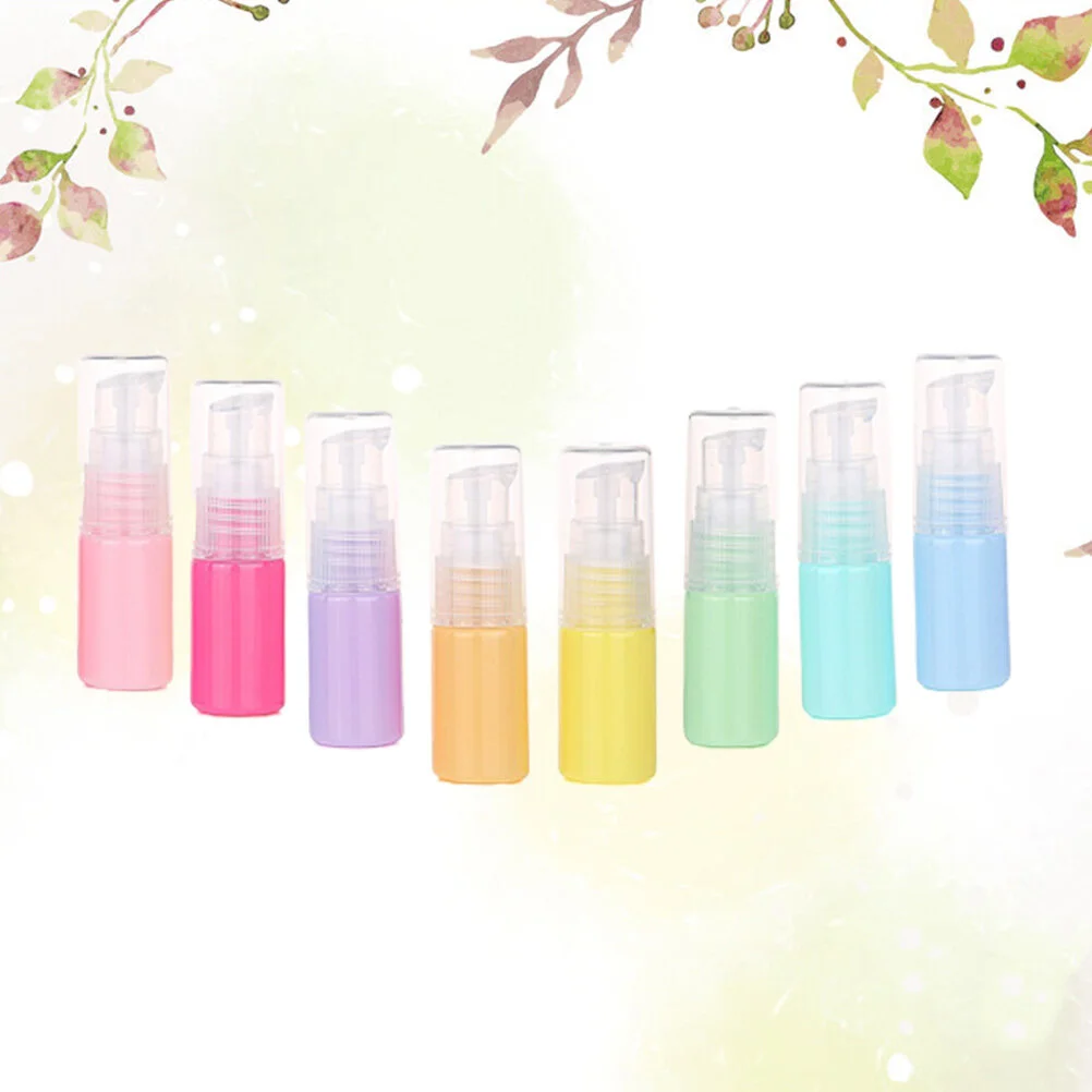 8 Pcs Subpackaging Bottle Press Pump Bottle, Sample Pump Bottles For Liquids Colorful Bottles Perfume Toiletries Emulsion
8 Pcs Subpackaging Bottle Press Pump Bottle, Sample Pump Bottles For Liquids Colorful Bottles Perfume Toiletries Emulsion