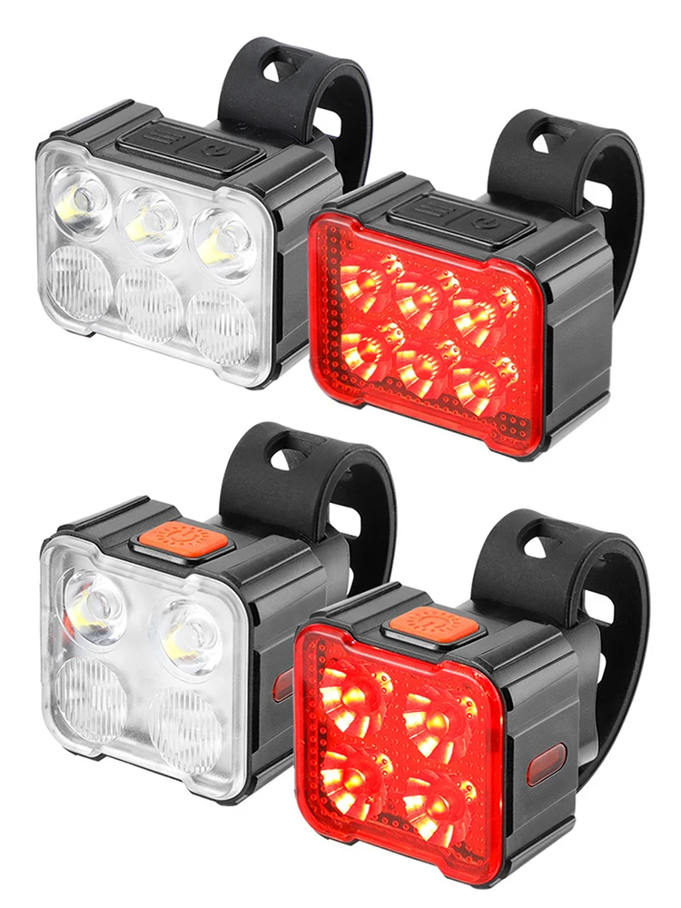 Mountain Road Cycling Bicycle LED Light Front Rear Light Charging Bike Headlight Taillight Waterproof Flashlight Safety Lamp
Mountain Road Cycling Bicycle LED Light Front Rear Light Charging Bike Headlight Taillight Waterproof Flashlight Safety Lamp