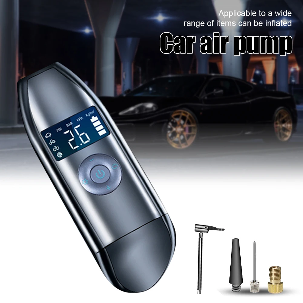 Portable Mini Air Pump Rechargeable Car Bicycle Tire Inflator Air Compressor Digital Display Auto-Stop for Bike Motorcycle Balls
Portable Mini Air Pump Rechargeable Car Bicycle Tire Inflator Air Compressor Digital Display Auto-Stop for Bike Motorcycle Balls