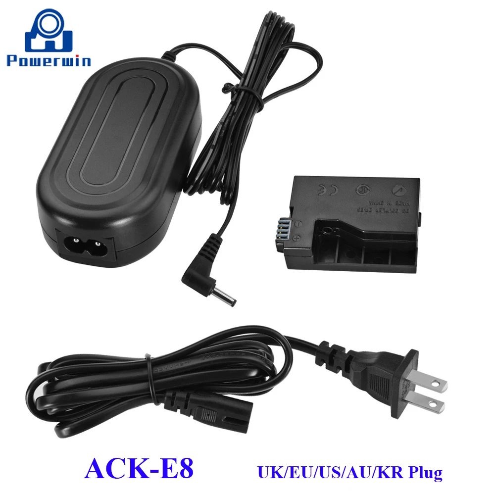Powerwin ACKE8 ACK E8 ACK-E8 Camera Adapter AC Power Supply Dummy Battery CA-PS700 DR-E8 DC Coupler Kit for T5i T4i 700D Kiss X6
Powerwin ACKE8 ACK E8 ACK-E8 Camera Adapter AC Power Supply Dummy Battery CA-PS700 DR-E8 DC Coupler Kit for T5i T4i 700D Kiss X6