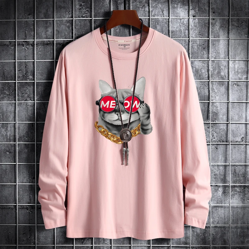 Long-Sleeve T-Shirts Men Print Cotton Tees Round-Neck Loose Soft TShirts Plus Size 4XL 5XL 6XL
Long-Sleeve T-Shirts Men Print Cotton Tees Round-Neck Loose Soft TShirts Plus Size 4XL 5XL 6XL