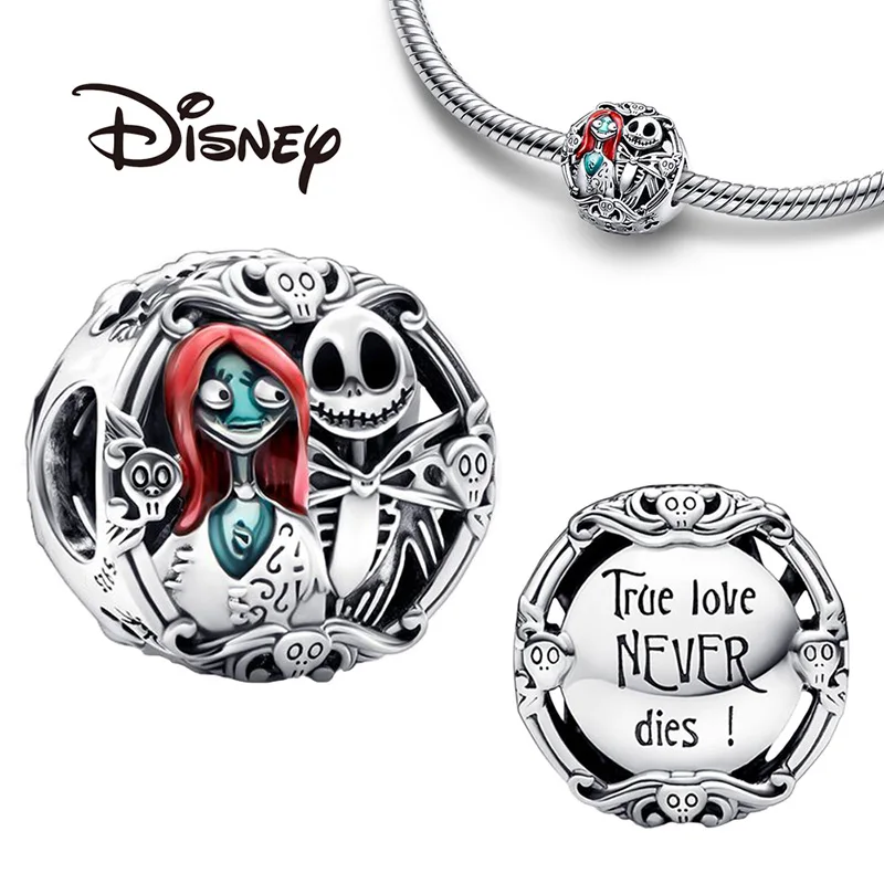 Disney Nightmare Before Christmas 925 Silver Jewelry Bracelets Pendant Jack Sally Anime Figures DIY Accessories for Woman Gifts
Disney Nightmare Before Christmas 925 Silver Jewelry Bracelets Pendant Jack Sally Anime Figures DIY Accessories for Woman Gifts