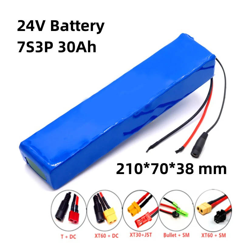 Литиевая батарея 24 В, 30 Ач, 7S3P 18650, 29,4 в, 30000 мАч, для электрического велосипеда, мопеда, электрического литий-ионного аккумулятора 18650 
Литиевая батарея 24 В, 30 Ач, 7S3P 18650, 29,4 в, 30000 мАч, для электрического велосипеда, мопеда, электрического литий-ионного аккумулятора 18650