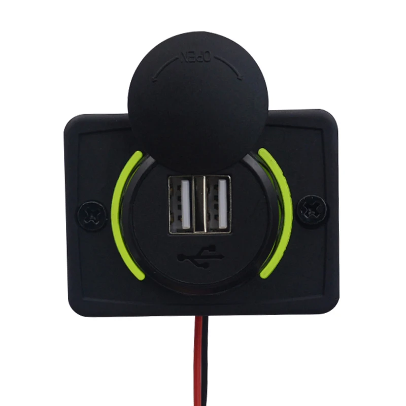 12-24V 3.1A Dual USB Built-in Car Charger For Car Bus Boat Camping Caravan Accessories
12-24V 3.1A Dual USB Built-in Car Charger For Car Bus Boat Camping Caravan Accessories