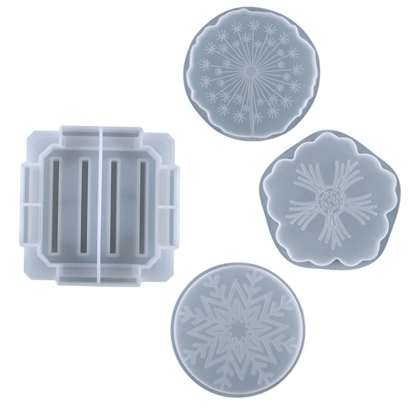 4Pcs DIY Crystal Epoxy Mould Irregular Cherry Blossom Snowflake Dandelion Pattern Coaster Setting Table Silicone Mould
4Pcs DIY Crystal Epoxy Mould Irregular Cherry Blossom Snowflake Dandelion Pattern Coaster Setting Table Silicone Mould