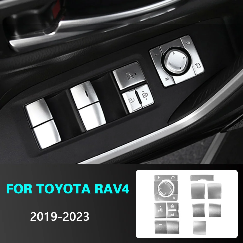 

16 шт., гибридные наклейки на кнопки для автомобильного стекла Toyota RAV4 XA50 2019 2020 2021 2022 2023