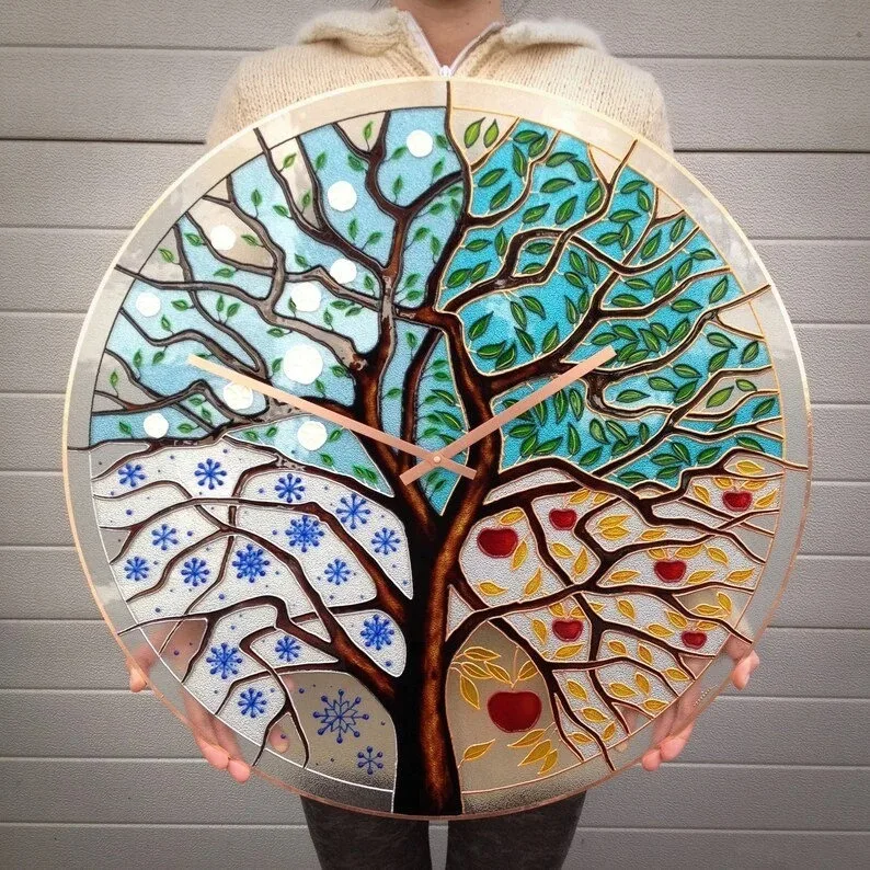14.2 Inch Four Seasons Tree Wall Clock, Wall Hanging Big Tree Clock Acrylic Home Decor
14.2 Inch Four Seasons Tree Wall Clock, Wall Hanging Big Tree Clock Acrylic Home Decor
