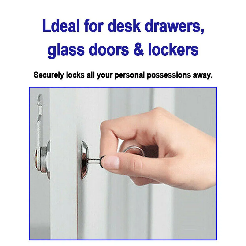 16/20/25/30mm Cam Lock Door Barrel Drawer Cabinet Mail Box Locker Cupboard 2 Key Removable For Desk Furniture Locks Hardware
16/20/25/30mm Cam Lock Door Barrel Drawer Cabinet Mail Box Locker Cupboard 2 Key Removable For Desk Furniture Locks Hardware