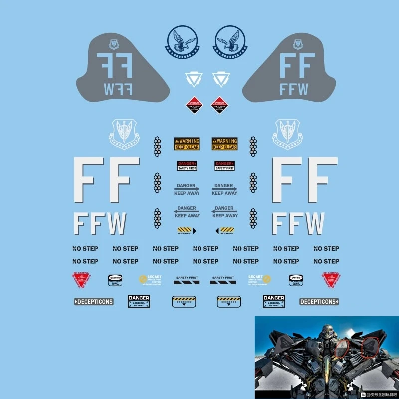 Water Sticker Upgrade Kit For Transformation MPM10H Starscream Action Figure Accessories
Water Sticker Upgrade Kit For Transformation MPM10H Starscream Action Figure Accessories