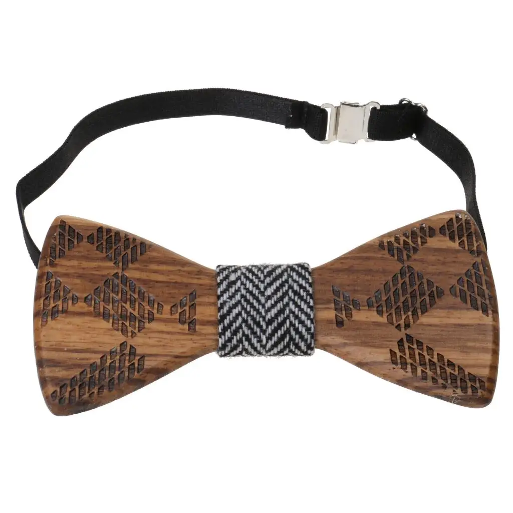 

Men's Groom Wedding Party Wooden Bow Tie Tuxedo Necktie Fashion Accessory Choose styles