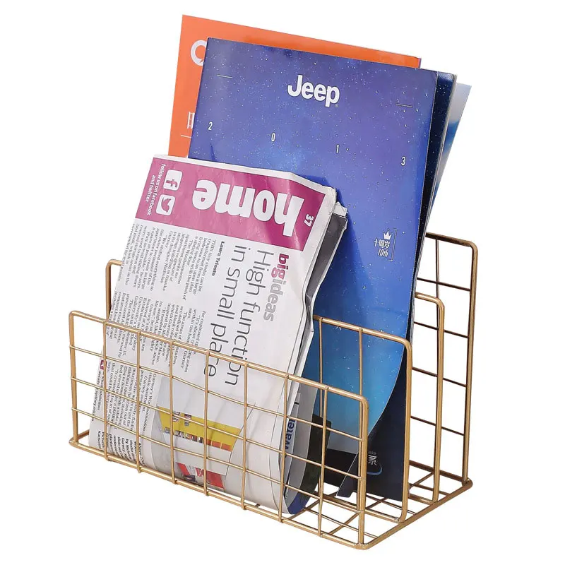 Nordic Wrought Iron Desktop File Rack Desk Shelf Study Simple Ttable Rack Magazine Book Newspaper Shelf
Nordic Wrought Iron Desktop File Rack Desk Shelf Study Simple Ttable Rack Magazine Book Newspaper Shelf