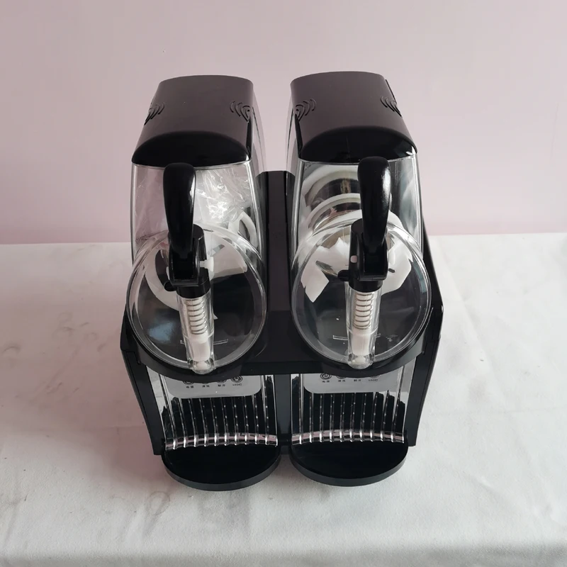 Snow Melting Machine Double Tank Slush Machine 2L Snow Mud Maker 300W Commercial Smoothies Granita Machines Ice Slusher
Snow Melting Machine Double Tank Slush Machine 2L Snow Mud Maker 300W Commercial Smoothies Granita Machines Ice Slusher