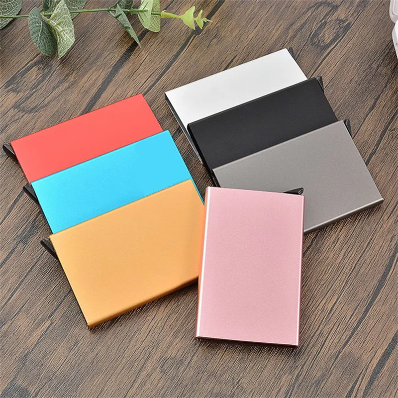 Credit Card Holder Men Slim Anti Protect Travel ID Cardholder Women Rfid Wallet Metal Case Porte Carte Automatic Stainless Steel
Credit Card Holder Men Slim Anti Protect Travel ID Cardholder Women Rfid Wallet Metal Case Porte Carte Automatic Stainless Steel