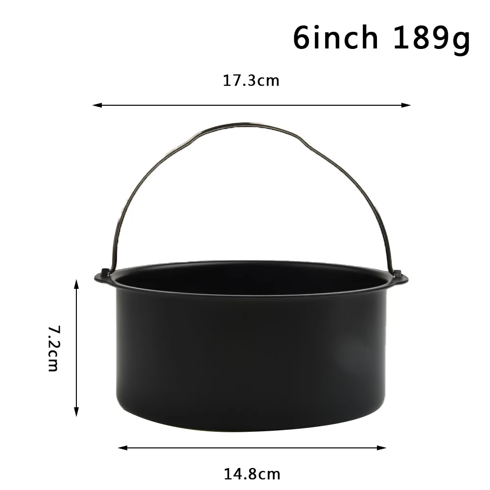 Air Baking Pan Black Carbon Steel Fryer Mold Mould Non Stick Round Tray 6Inch Baking Basket Durable High quality
Air Baking Pan Black Carbon Steel Fryer Mold Mould Non Stick Round Tray 6Inch Baking Basket Durable High quality