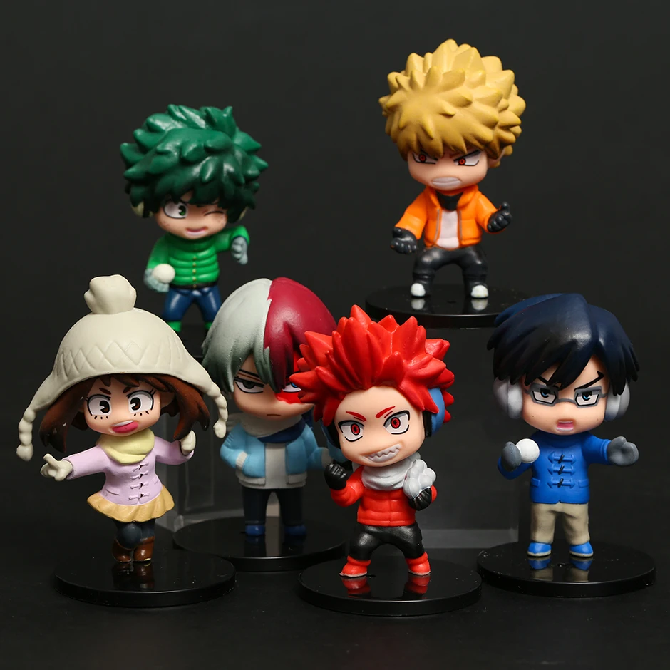 My Hero Academia Midoriya Izuku Bakugou Katsuki Todoroki Shoto Ochaco Uraraka Collectile Figures Kawaii Dolls Toys 6pcs/set
My Hero Academia Midoriya Izuku Bakugou Katsuki Todoroki Shoto Ochaco Uraraka Collectile Figures Kawaii Dolls Toys 6pcs/set