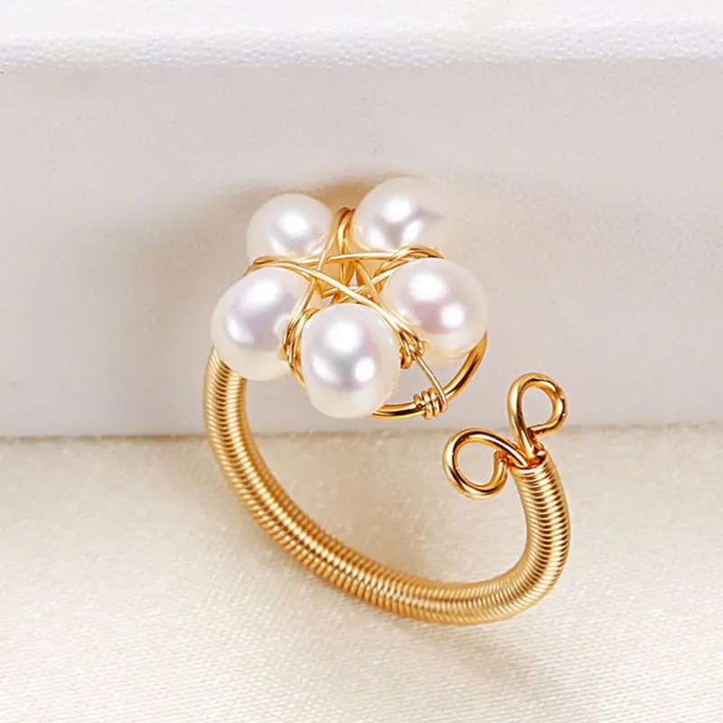 Luxury Natural Freshwater Pearls Ring Adjustable Fingerring for Party Anniversary Wedding Birthday Gift
Luxury Natural Freshwater Pearls Ring Adjustable Fingerring for Party Anniversary Wedding Birthday Gift