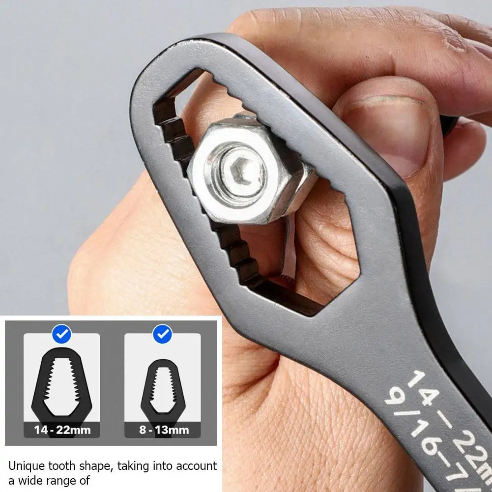 8-22mm Double-Head Key Multifunction Screw Nuts Wrenches Repair Hand Tools For Car Bicycle Ratchet Wrench Universal Spanner
8-22mm Double-Head Key Multifunction Screw Nuts Wrenches Repair Hand Tools For Car Bicycle Ratchet Wrench Universal Spanner