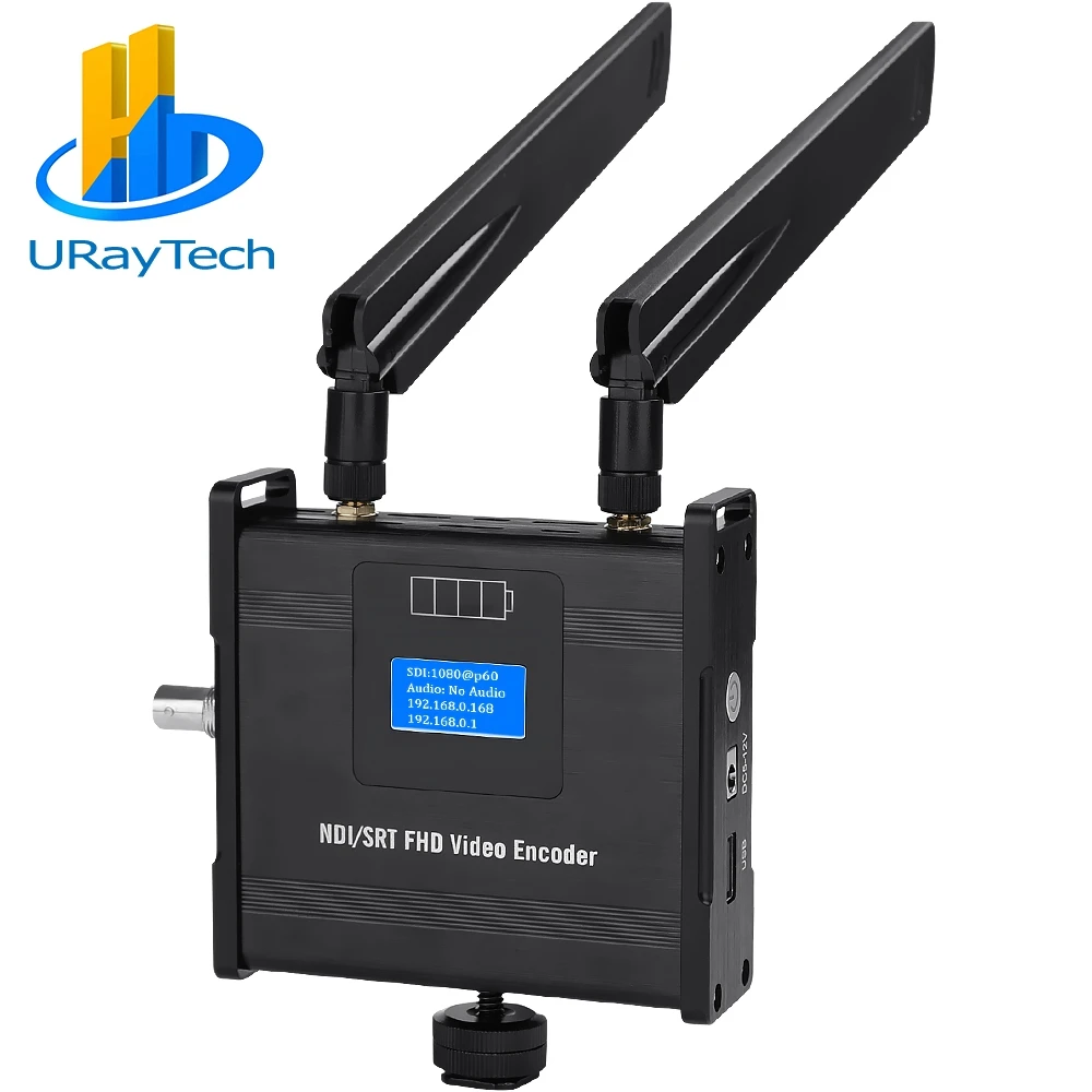 

H.265 H.264 SDI Live Broadcast WIFI Video Encoder HEVC NDI RTMP SRT UDP RTSP HLS HTTP Live Streaming Streamer support Battery