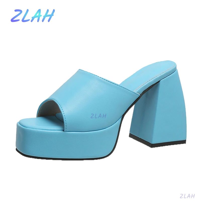 Summer Candy Color Women's Slippers Fashion Platform High Heels Zlah Open Toe Square Toe Women's Sandals Prom Women's Shoes
Summer Candy Color Women's Slippers Fashion Platform High Heels Zlah Open Toe Square Toe Women's Sandals Prom Women's Shoes