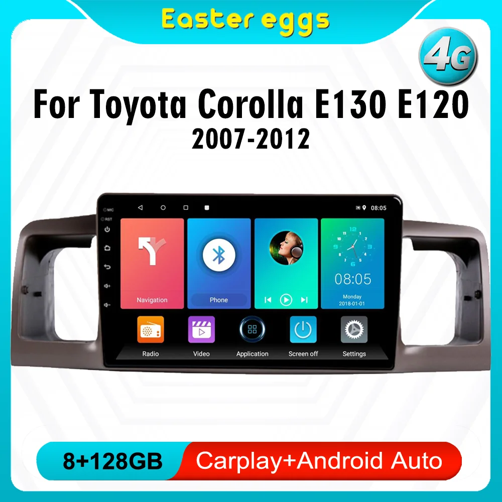 For Toyota Corolla E130 E120 2007-2012 Android 4G Carplay 2Din Car Radio Multimedia player Wifi Navigation GPS Autoradio
For Toyota Corolla E130 E120 2007-2012 Android 4G Carplay 2Din Car Radio Multimedia player Wifi Navigation GPS Autoradio