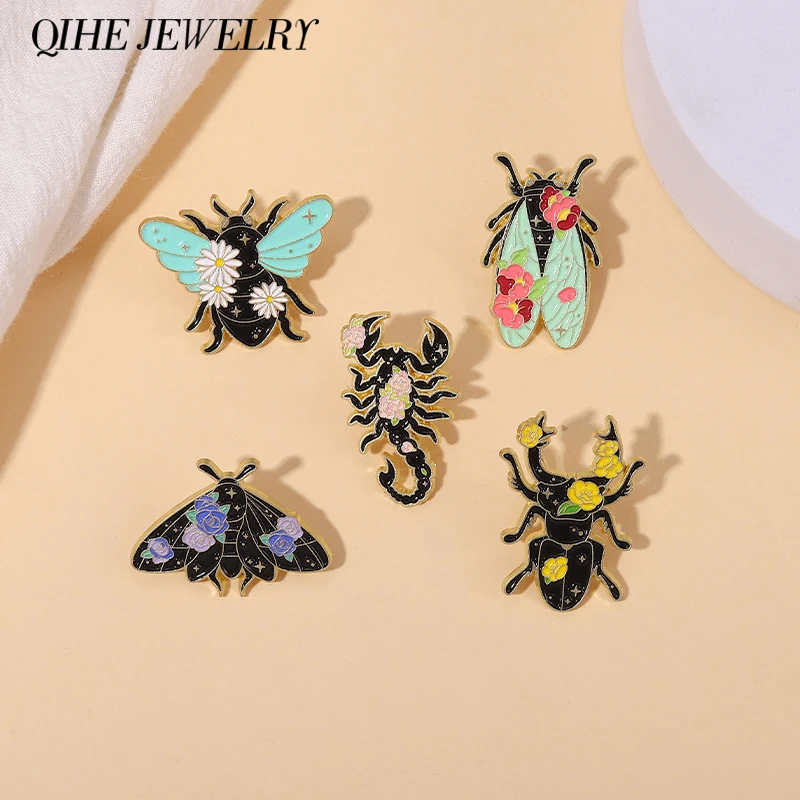 Insects Moths Bug Enamel Pins Flower Hercules Beetle Brooches Backpack Accessories Badges Gift For Friend Free Shipping
Insects Moths Bug Enamel Pins Flower Hercules Beetle Brooches Backpack Accessories Badges Gift For Friend Free Shipping