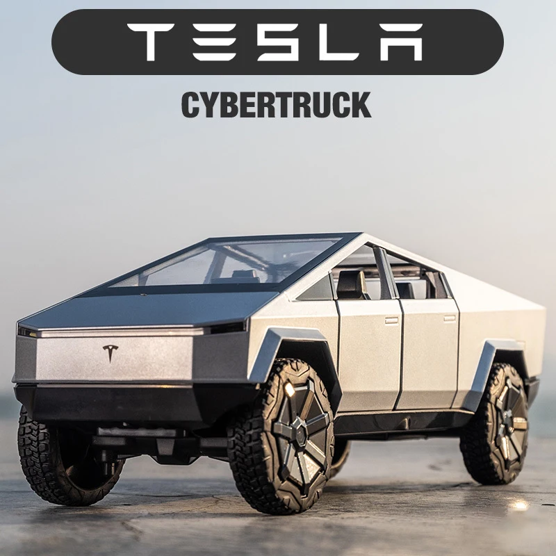 1:24 Tesla Cybertruck Pickup Alloy Diecasts & Toy Vehicles Metal Toy Car Model Sound and light Pull back Collection Kids Toys
1:24 Tesla Cybertruck Pickup Alloy Diecasts & Toy Vehicles Metal Toy Car Model Sound and light Pull back Collection Kids Toys