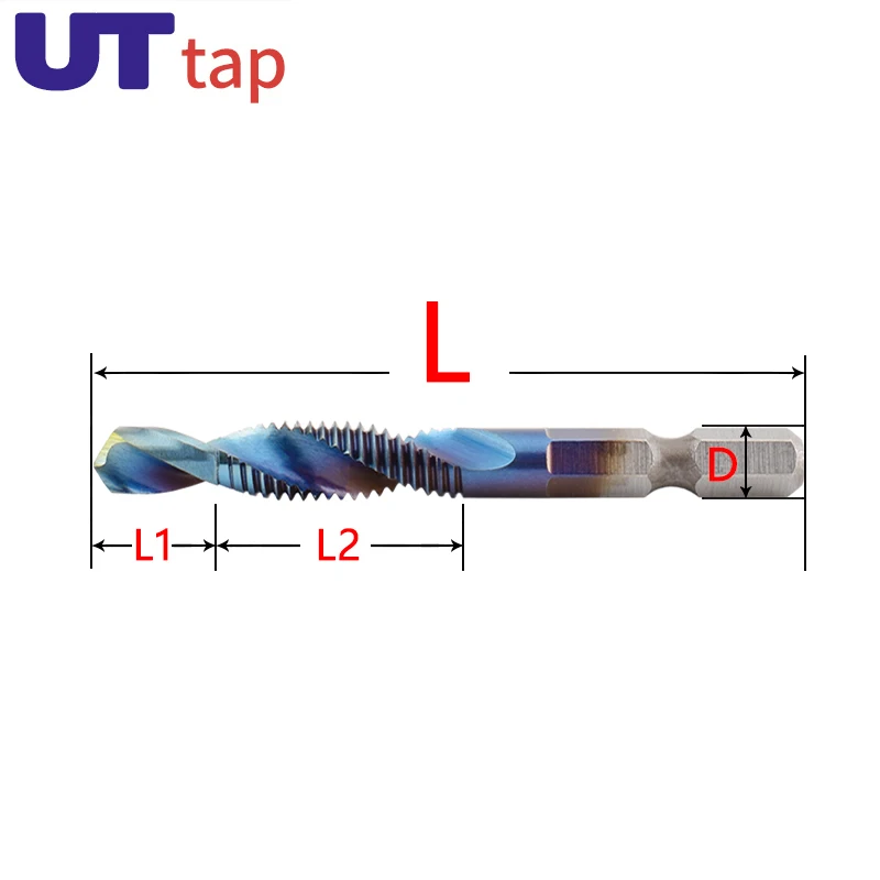 UT TAP Шестигранный хвостовик Высокоскоростной стальной метчик M3-M10 Композитный метчик Шестиугольная дрель и метчик Встроенный метчик с инструментом для снятия фаски с отверстиями
UT TAP Шестигранный хвостовик Высокоскоростной стальной метчик M3-M10 Композитный метчик Шестиугольная дрель и метчик Встроенный метчик с инструментом для снятия фаски с отверстиями