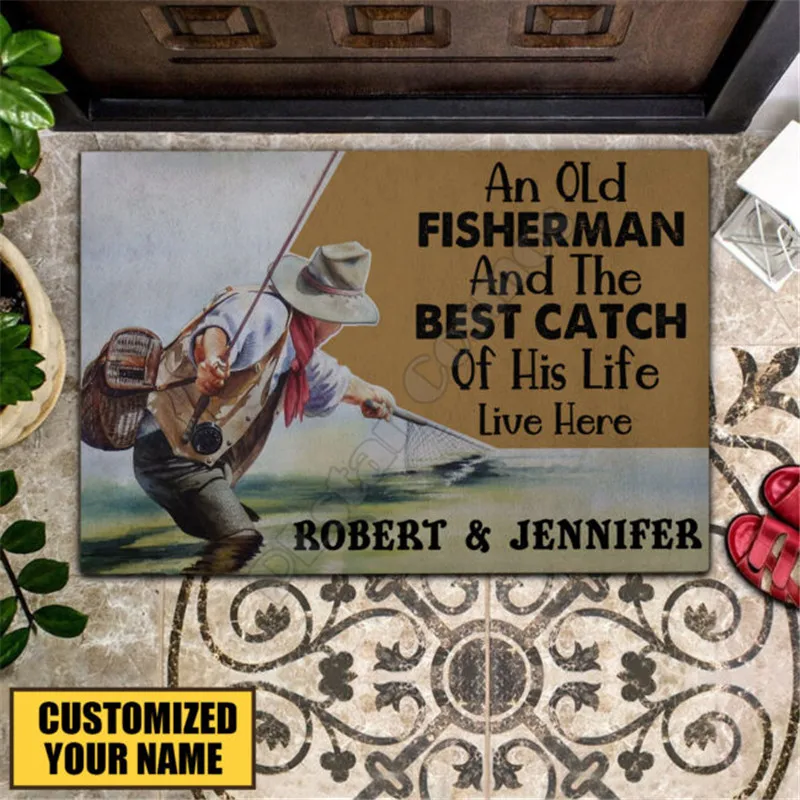 Custom name Fly Fishing An Old Fisherman Rubber Base Doormat Remember House Doormat Non Slip Door Floor Mats Decor Porch Doormat
Custom name Fly Fishing An Old Fisherman Rubber Base Doormat Remember House Doormat Non Slip Door Floor Mats Decor Porch Doormat
