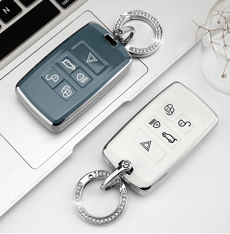 Car TPU Key Case Cover Ring For Land Rover Range Rover Discovery 5 Sport For JAGUAR XE XF XJ F PACE 2017 2018 2019 Accessories 
Car TPU Key Case Cover Ring For Land Rover Range Rover Discovery 5 Sport For JAGUAR XE XF XJ F PACE 2017 2018 2019 Accessories