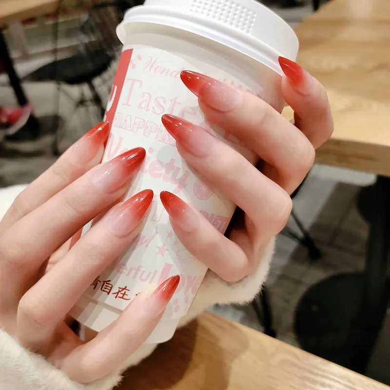 24pcs/box Mid-length stiletto nails tips Gradients wear full cover paragraph fashion Manicure patch false fingernails for girls
24pcs/box Mid-length stiletto nails tips Gradients wear full cover paragraph fashion Manicure patch false fingernails for girls