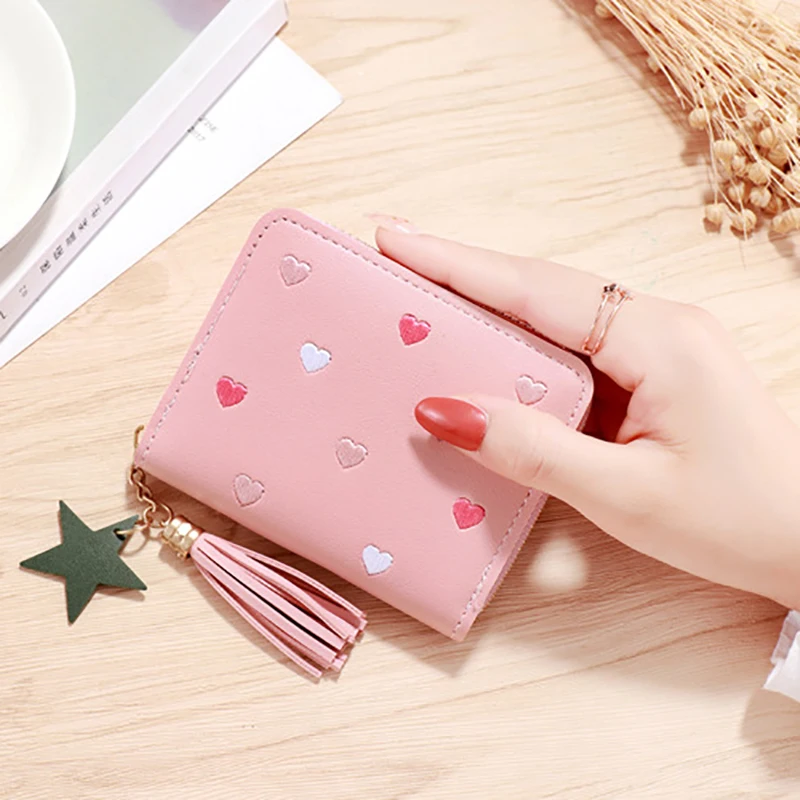 1PC Women Small Wallet Ladies Mini Tassel Wallet Cute Girl Short Zipper Lovely Pu Leather Coin Purse Female Hand Wallet Purse
1PC Women Small Wallet Ladies Mini Tassel Wallet Cute Girl Short Zipper Lovely Pu Leather Coin Purse Female Hand Wallet Purse