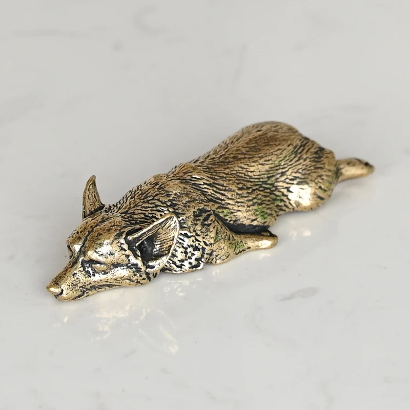 Brass Solid Puppy Dog Ornament Bronze Cast Old Welsh Corgi Cute Office Table Paper
Brass Solid Puppy Dog Ornament Bronze Cast Old Welsh Corgi Cute Office Table Paper